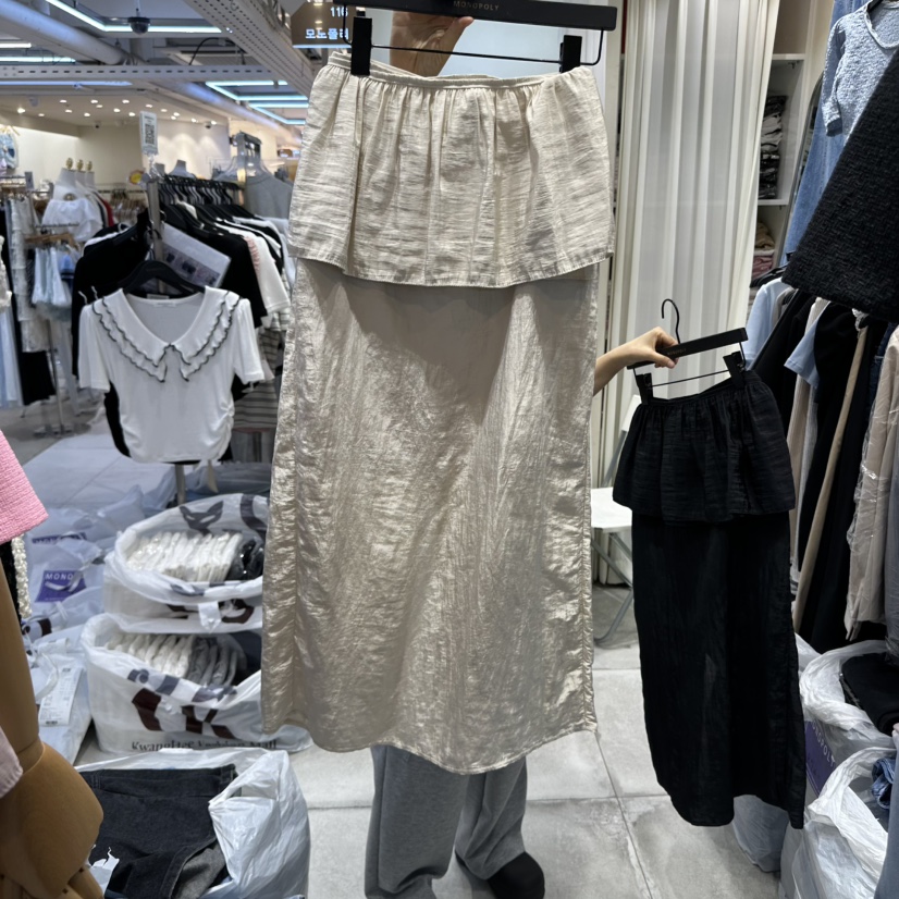 MONOPOLY韓國直郵女裝新款人氣熱賣25春夏職業時尚真品長裙MONO_POLY長裙圖色2