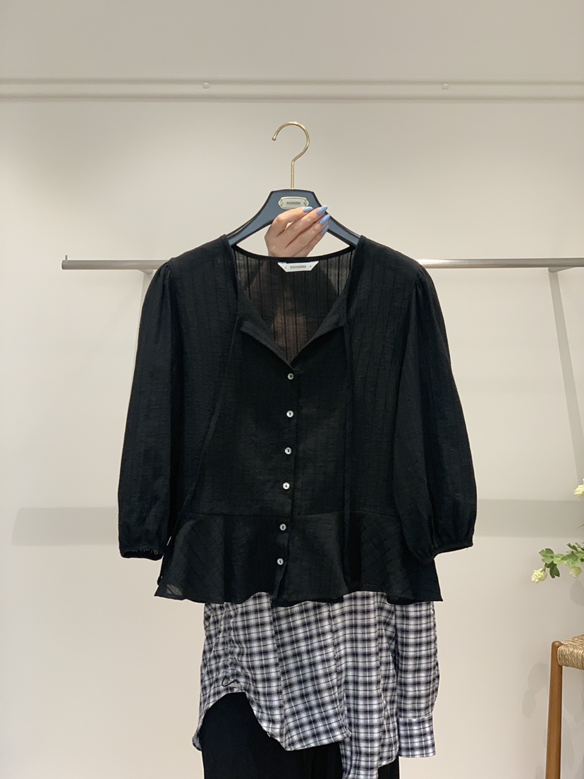 FOUNDERS東大門直郵女裝新款推薦休閑職業人氣時尚襯衫蕾絲衫FOUNDERS襯衫/蕾絲衫圖色2