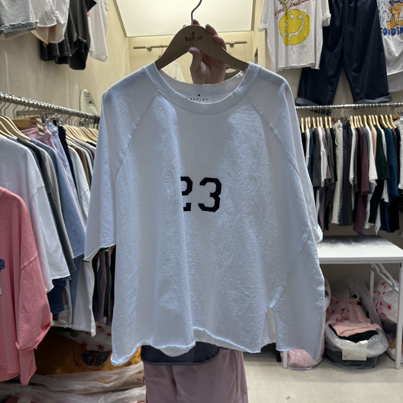 REPLAY東大門代購女士新品職業時尚熱賣真品25春夏休閑推薦T恤REPLAYT恤