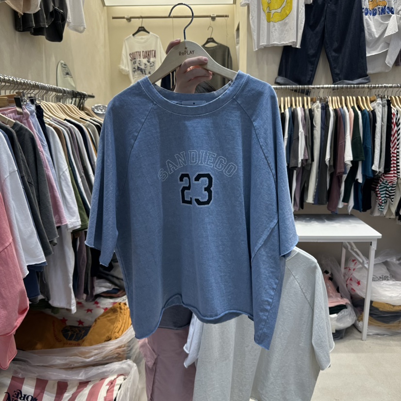 REPLAY東大門代購女士新品職業時尚熱賣真品25春夏休閑推薦T恤REPLAYT恤圖色3