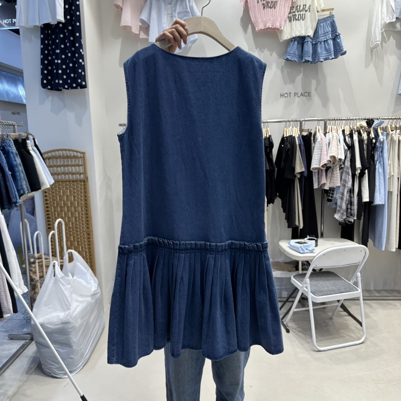 HOT PLACE東大門實拍女裝新品時尚職業真品休閑連衣裙口袋HOT PLACE/DREAM GIRIS連衣裙