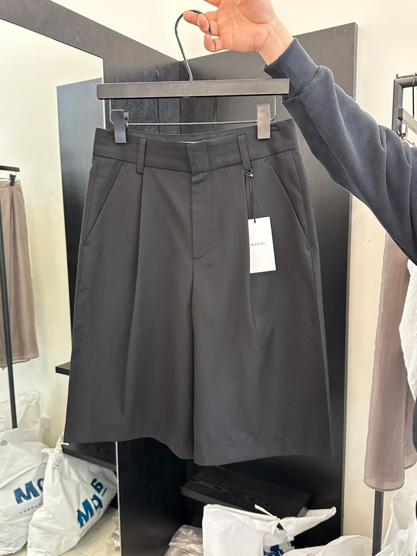 MOANI韓國直郵女裝新款職業熱賣時尚25春夏休閑人氣短褲羊毛MOANI短褲圖色2