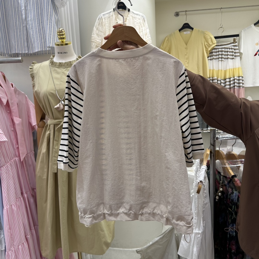 BIKINI韓國代購女士新品休閑職業人氣時尚真品熱賣推薦25春夏T恤BIKINIT恤