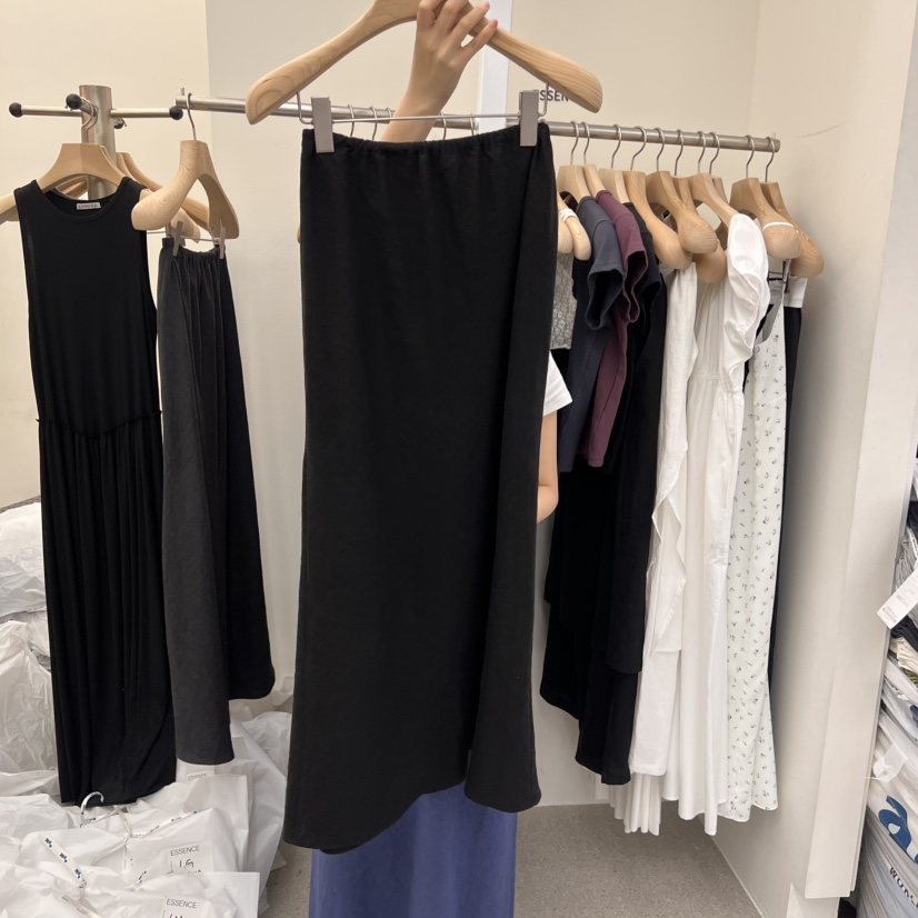 ESSENCE韓國直郵女裝新品休閑25春夏職業熱賣真品時尚推薦長裙ESSENCE長裙圖色3