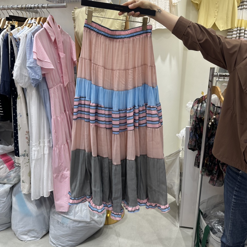 BIKINI韓國直郵女士新品職業熱賣人氣推薦時尚25春夏真品長裙BIKINI長裙圖色2