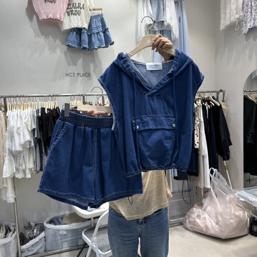 HOT PLACE韓國直郵女裝新款休閑推薦人氣套裝兩件套口袋套裝HOT PLACE/DREAM GIRIS套裝圖色2