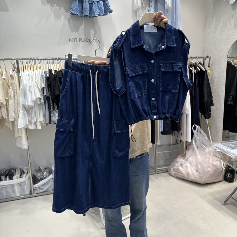 HOT PLACE韓國代購女裝新款熱賣休閑職業推薦套裝兩件套套裝HOT PLACE/DREAM GIRIS套裝圖色1