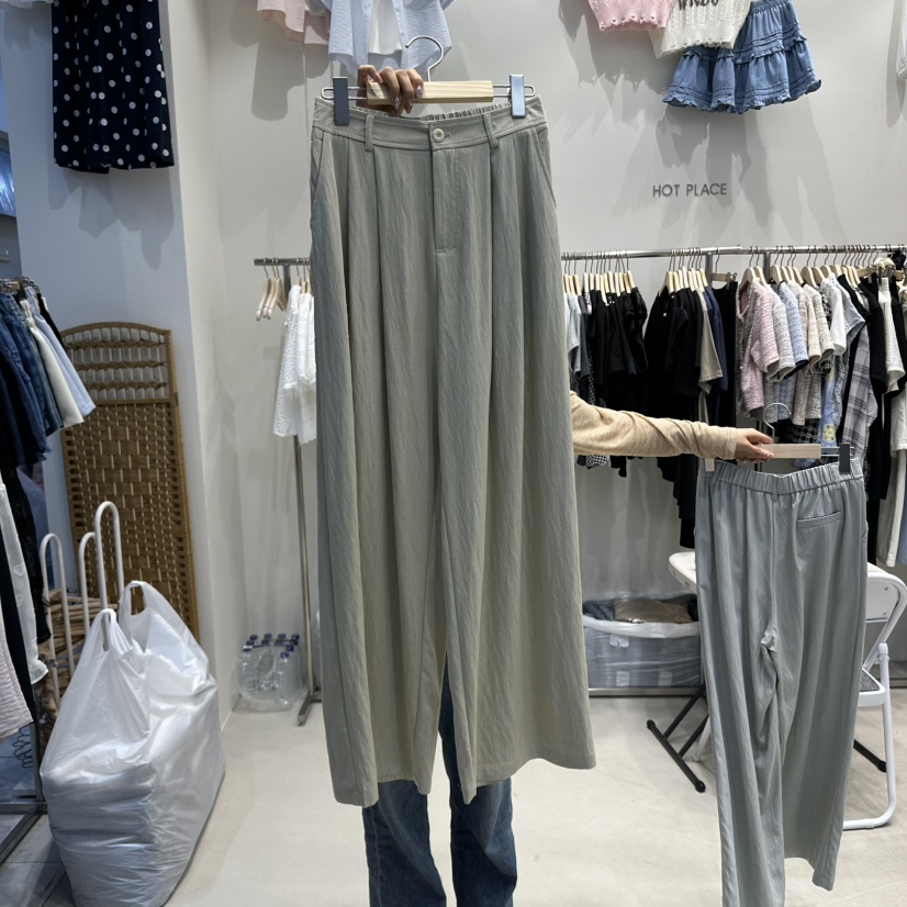 HOT PLACE韓國直郵女士新品真品推薦25春夏時尚休閑褲條紋HOT PLACE/DREAM GIRIS休閑褲圖色1