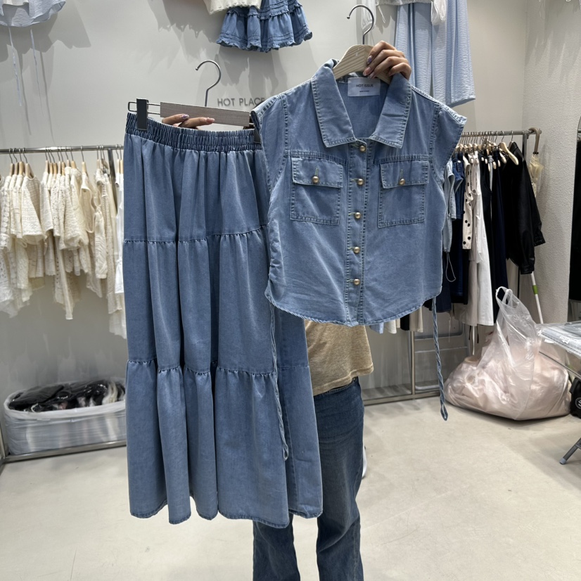 HOT PLACE東大門代購女士新款職業人氣真品套裝兩件套套裝HOT PLACE/DREAM GIRIS套裝圖色1