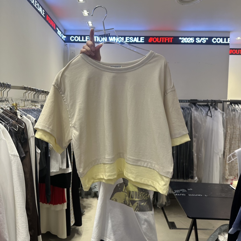 OUTFIT東大門直郵女士新品熱賣時尚休閑職業真品推薦人氣T恤OUTFITT恤圖色2