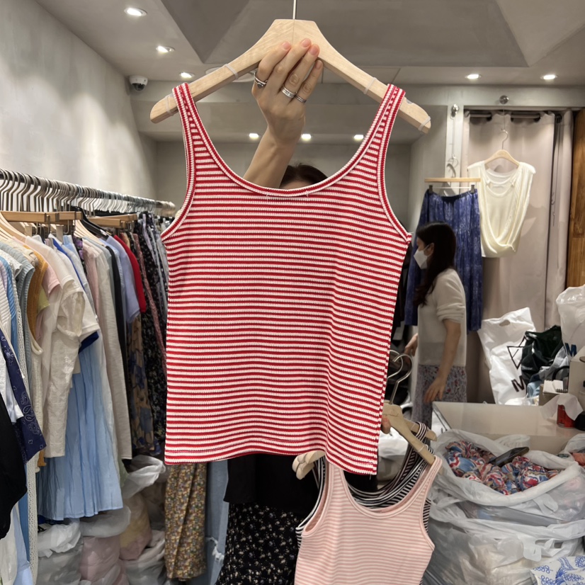 LOGROAD韓國直郵女士新品25春夏人氣休閑職業時尚真品吊帶背心LOG ROAD吊帶/背心