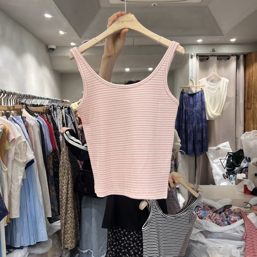 LOGROAD韓國直郵女士新品25春夏人氣休閑職業時尚真品吊帶背心LOG ROAD吊帶/背心圖色2