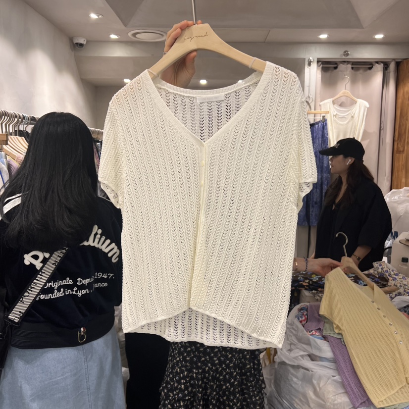 LOGROAD東大門代購女士新款人氣熱賣時尚真品職業25春夏針織衫LOG ROAD針織衫圖色2