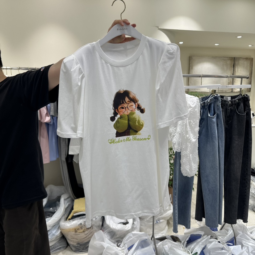 ENDOLPHIN東大門實拍女裝新品職業時尚休閑推薦真品熱賣T恤ENDOLPHINT恤圖色1