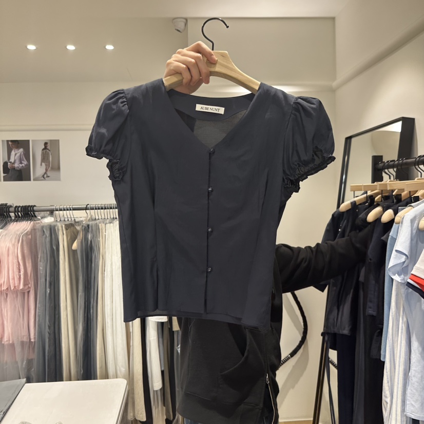 aube nunt東大門實拍女士新品休閑推薦熱賣時尚襯衫蕾絲衫aube nunt襯衫/蕾絲衫圖色3