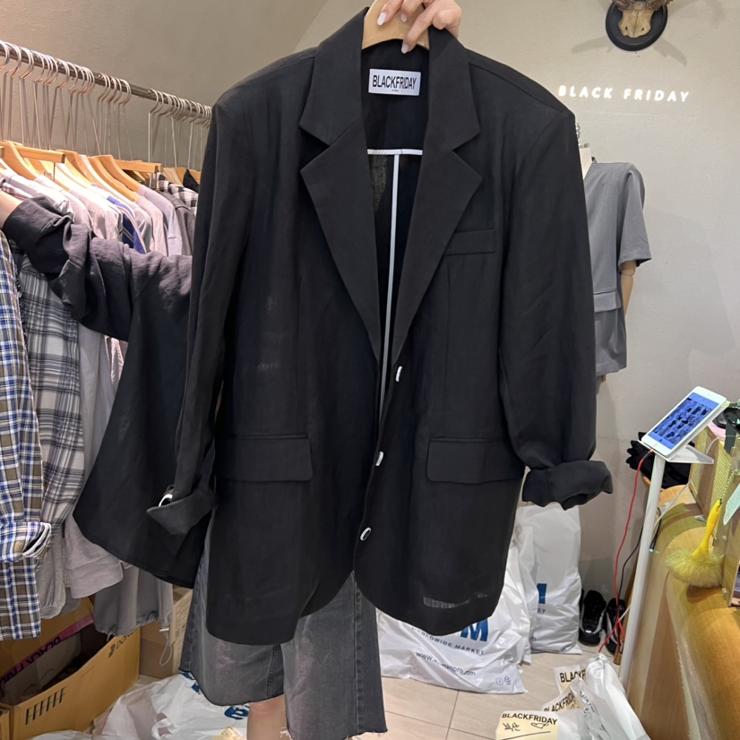 BLACKFRIDAY東大門直郵女裝新品25春夏人氣職業休閑推薦夾克BLACK FRIDAY夾克圖色2