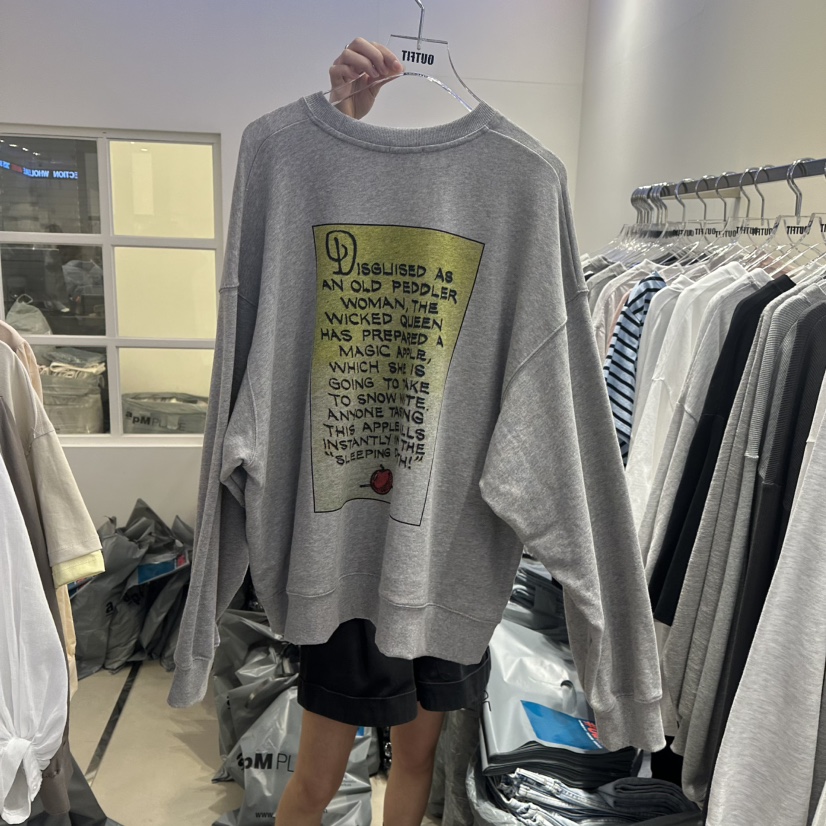 OUTFIT東大門實拍女裝新款職業時尚真品25春夏人氣熱賣衛衣OUTFIT衛衣