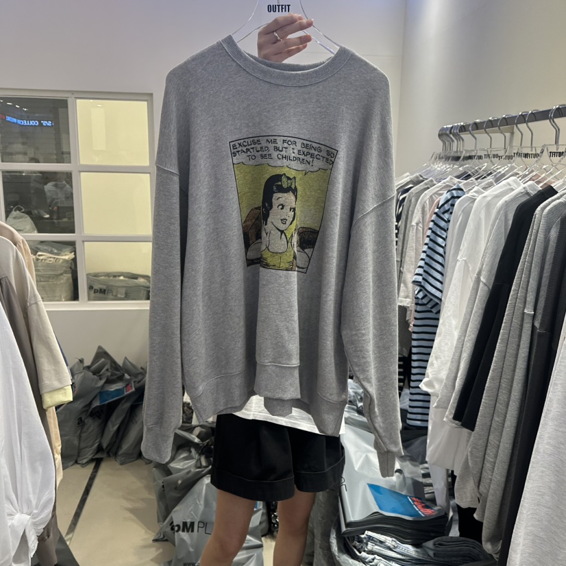 OUTFIT東大門實拍女裝新款職業時尚真品25春夏人氣熱賣衛衣OUTFIT衛衣