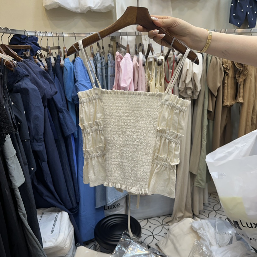 BAMBOLINA東大門直郵女士新品休閑真品時尚推薦25春夏吊帶背心BAMBOLINA吊帶/背心