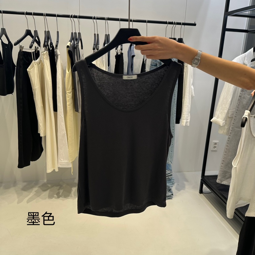 OSOO東大門直郵女士新品推薦真品熱賣休閑人氣職業吊帶背心OSOO吊帶/背心圖色2