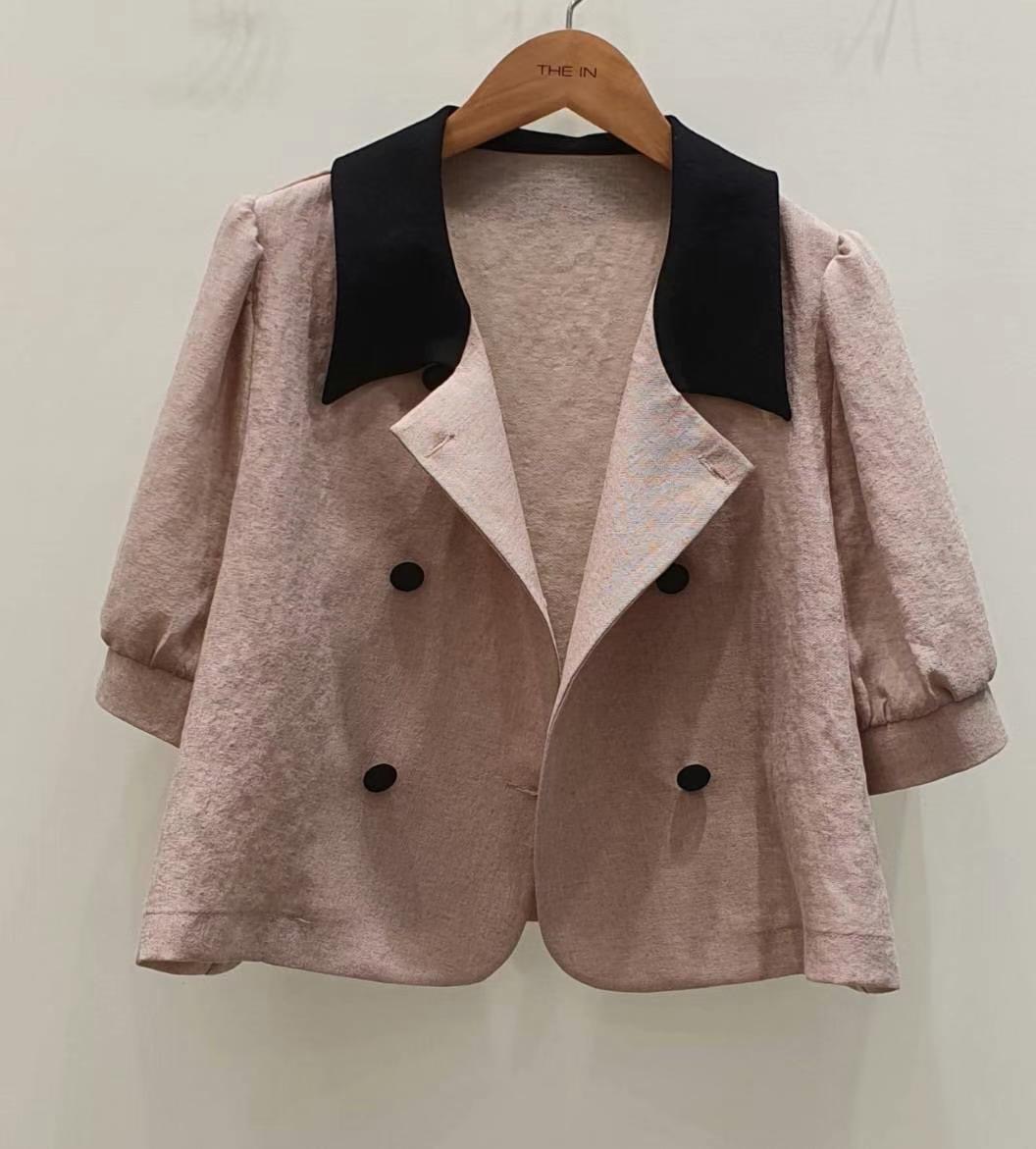 THE IN-더인-T韓國直郵女裝新品25春夏推薦襯衫蕾絲衫褶皺THE IN襯衫/蕾絲衫圖色2
