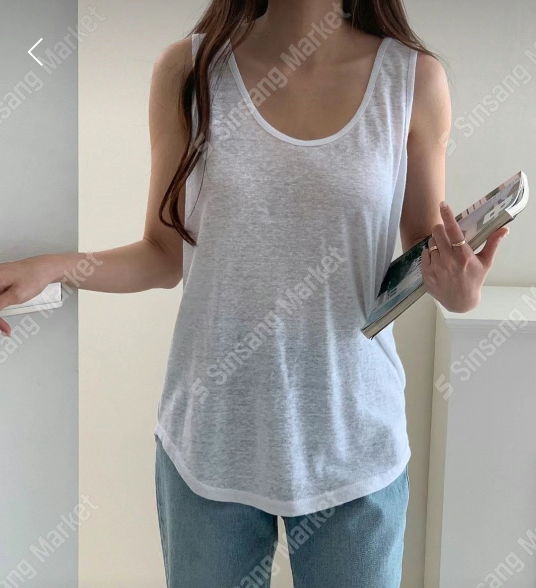 DOT BASIC韓國直郵女裝新品職業人氣真品休閑熱賣吊帶背心DOT BASIC吊帶/背心圖色2