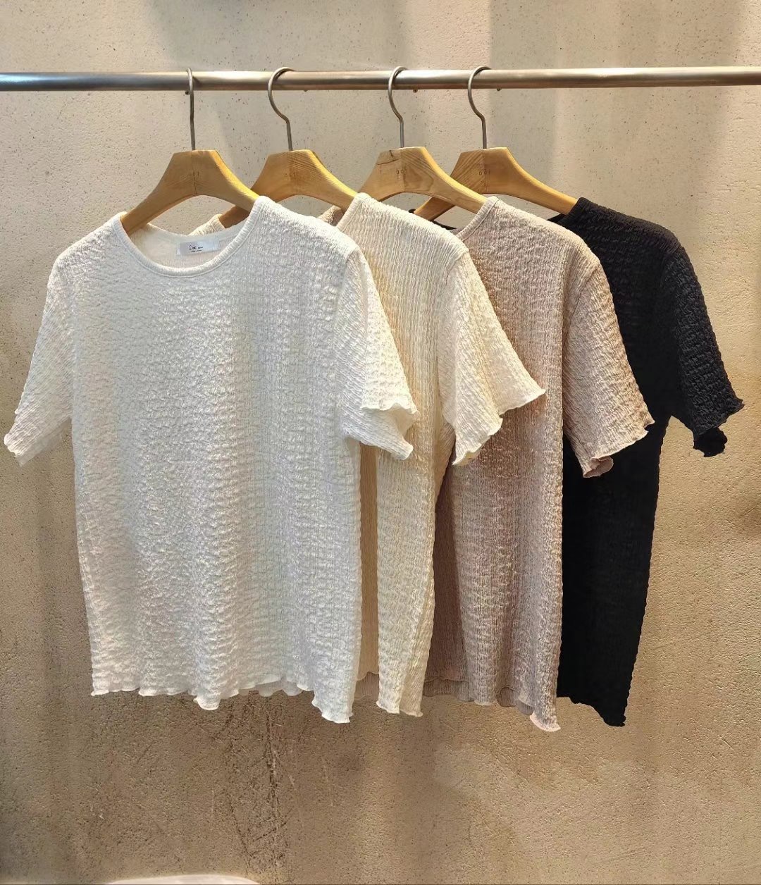 DOT BASIC東大門代購女裝新品時尚真品25春夏熱賣職業休閑T恤DOT BASICT恤圖色4左四色