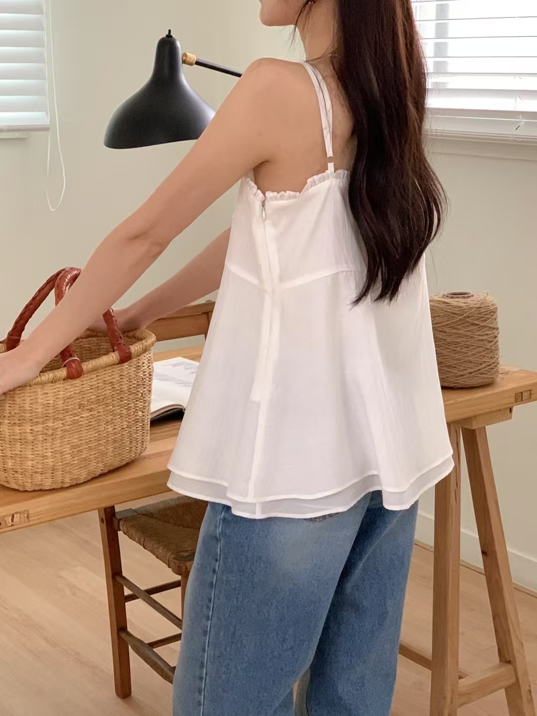 DEAR.FOREST韓國直郵女士新款25春夏真品職業時尚吊帶背心DEAR.FOREST吊帶/背心