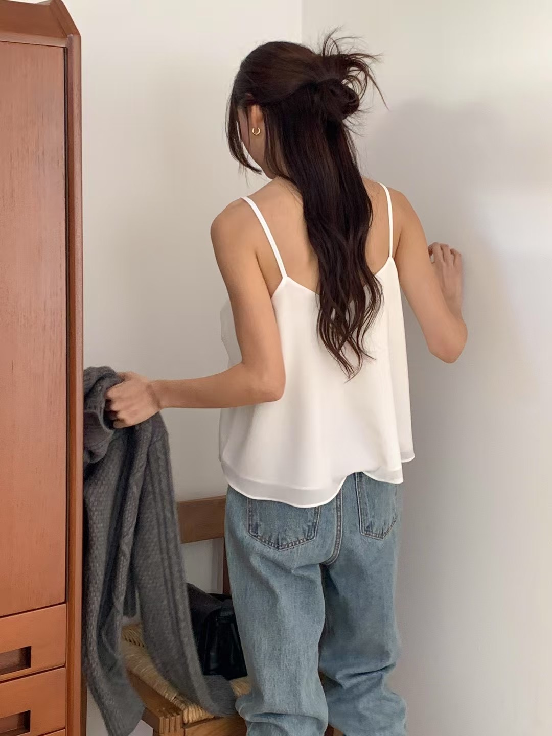 DEAR.FOREST東大門實拍女士新品職業時尚人氣休閑吊帶背心DEAR.FOREST吊帶/背心