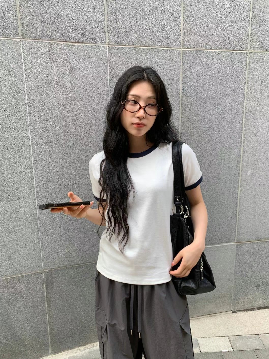 DOT BASIC東大門代購女裝新品推薦時尚真品職業25春夏T恤莫代爾DOT BASICT恤