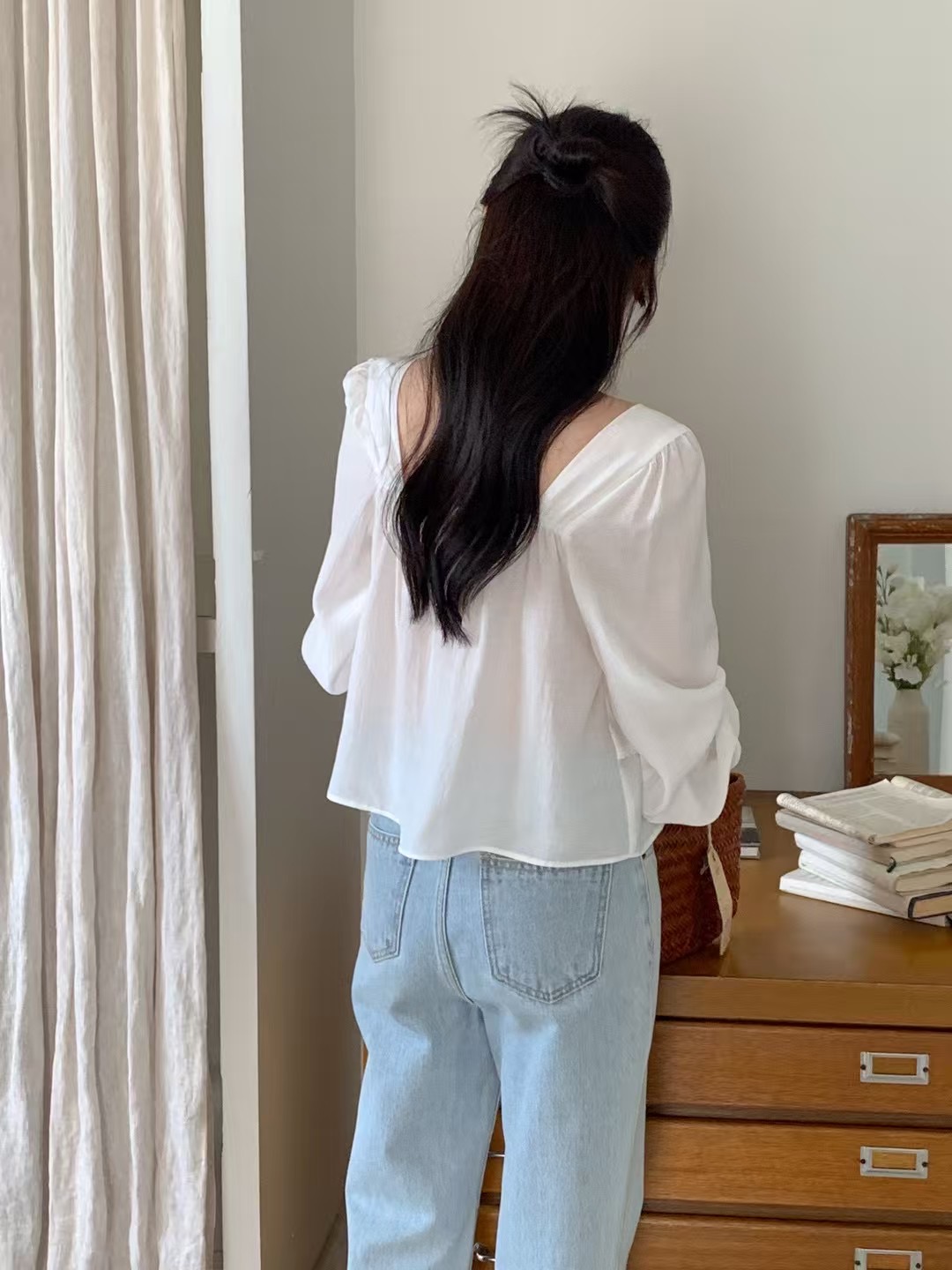 DEAR.FOREST韓國代購女裝新款推薦人氣熱賣25春夏襯衫蕾絲衫DEAR.FOREST襯衫/蕾絲衫