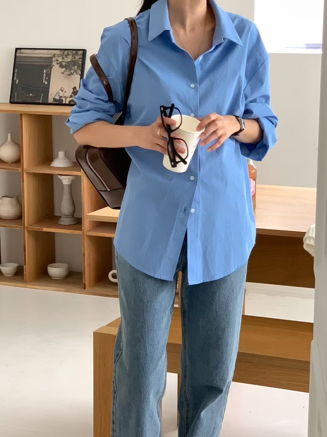 DEAR.FOREST東大門直郵女裝新款人氣休閑時尚25春夏襯衫蕾絲衫DEAR.FOREST襯衫/蕾絲衫圖色2