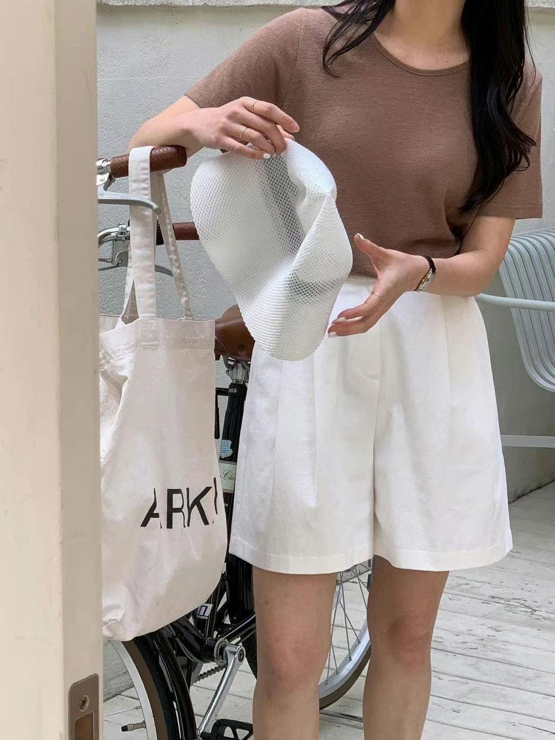 DOT BASIC東大門代購女士新品熱賣25春夏推薦真品時尚T恤亞麻DOT BASICT恤
