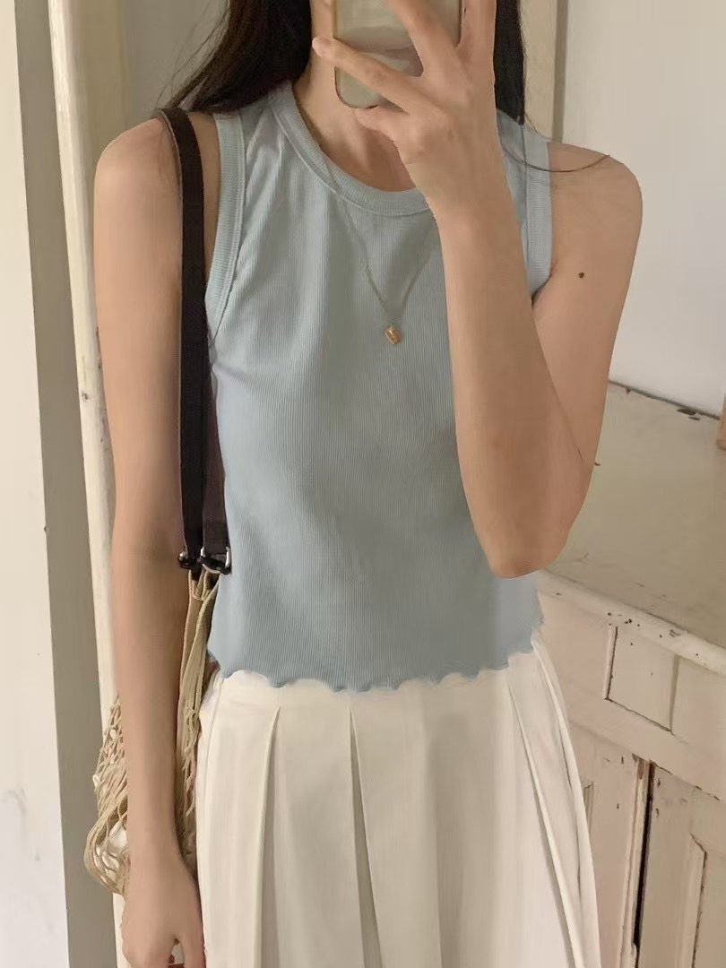 DEAR.FOREST東大門代購女裝新品職業推薦人氣休閑吊帶背心DEAR.FOREST吊帶/背心圖色4