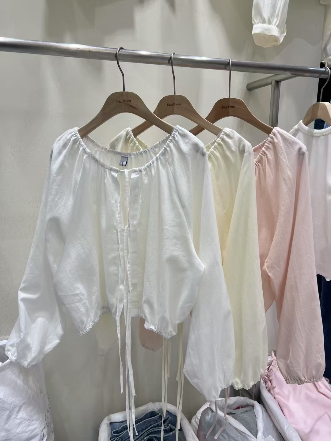 DEAR.FOREST韓國代購女裝新品人氣休閑推薦25春夏襯衫蕾絲衫DEAR.FOREST襯衫/蕾絲衫