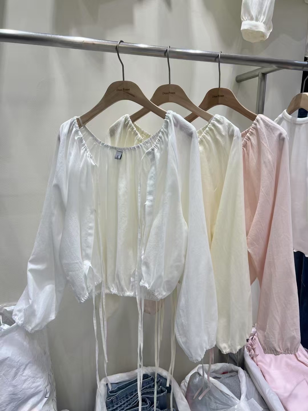 DEAR.FOREST韓國代購女裝新品人氣休閑推薦25春夏襯衫蕾絲衫DEAR.FOREST襯衫/蕾絲衫
