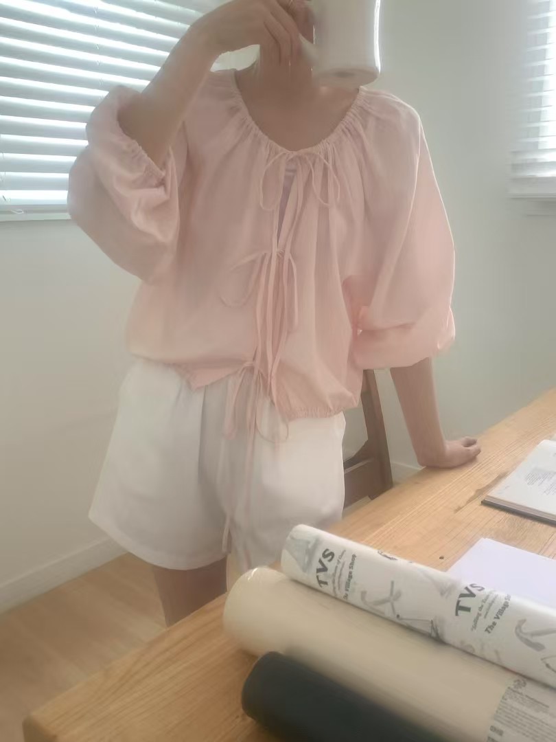 DEAR.FOREST韓國代購女裝新品人氣休閑推薦25春夏襯衫蕾絲衫DEAR.FOREST襯衫/蕾絲衫圖色3