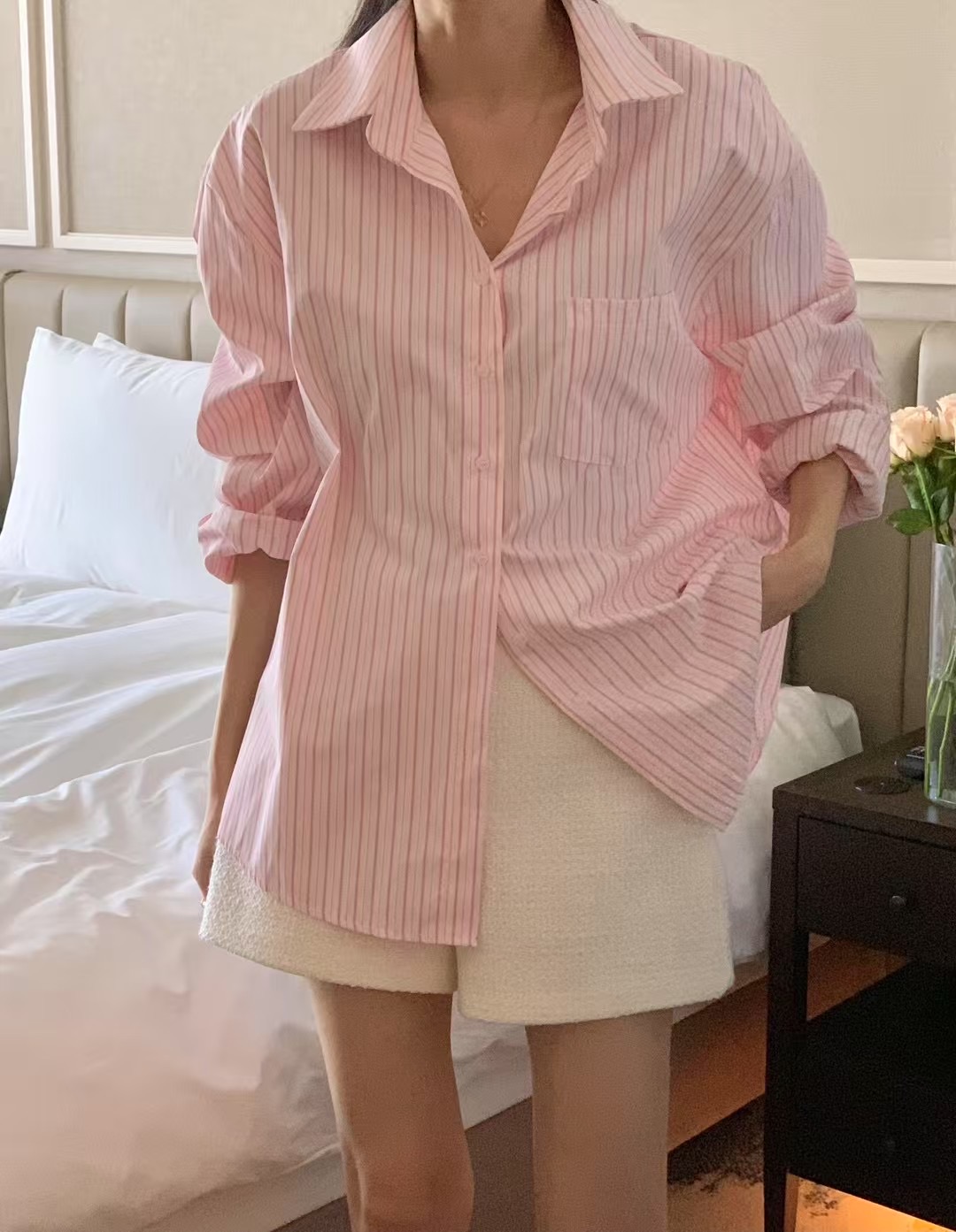 DEAR.FOREST韓國代購女裝新品休閑推薦時尚25春夏襯衫蕾絲衫DEAR.FOREST襯衫/蕾絲衫