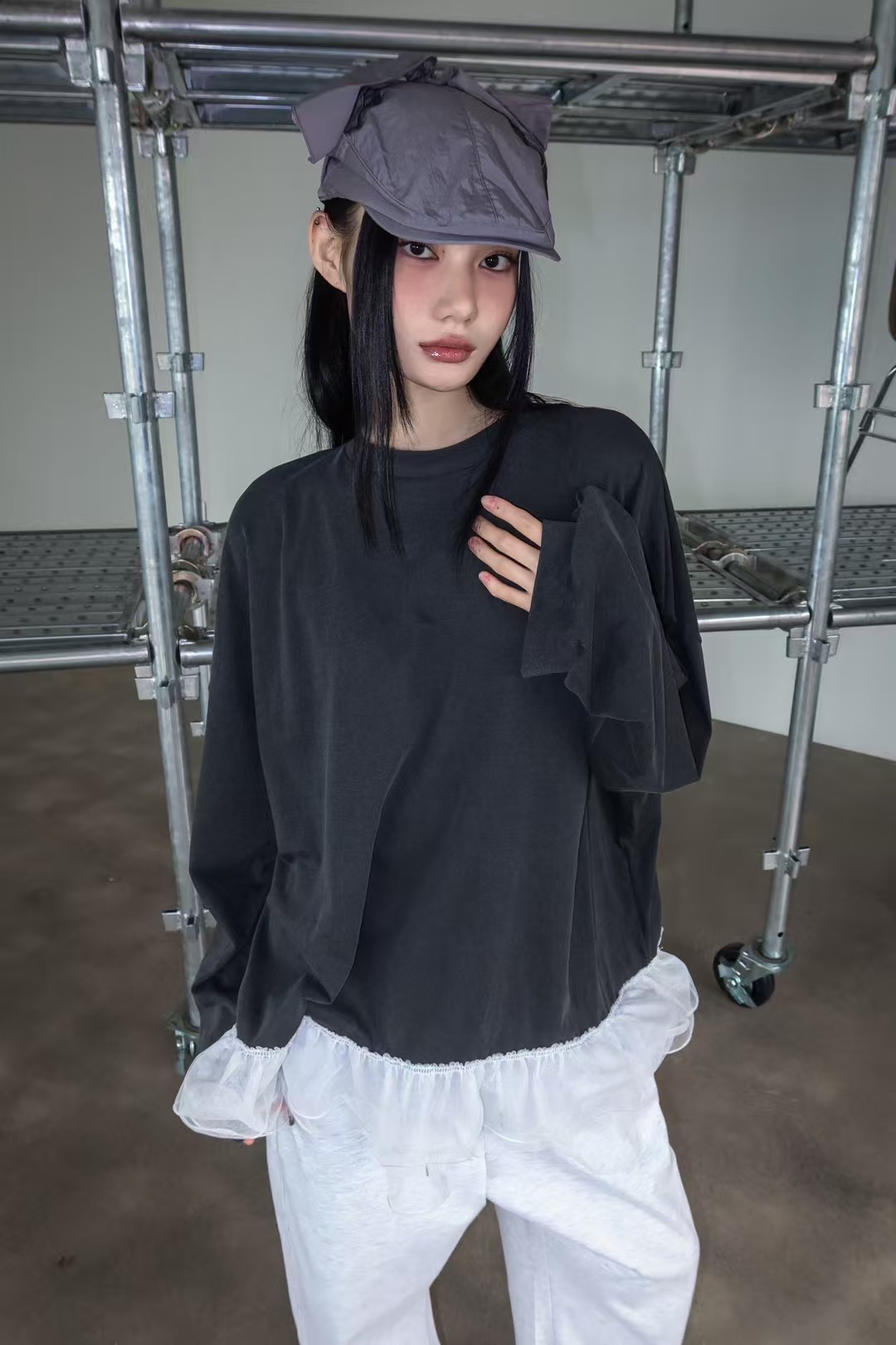 DODO QUEEN-도도퀸-T東大門實拍女裝新品25春夏人氣衛衣DODO QUEEN-도도퀸-T衛衣