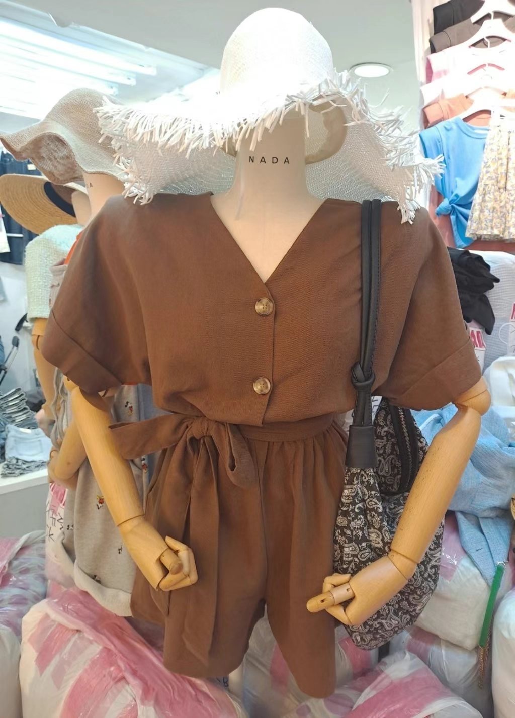 NADA東大門實拍女士新品時尚人氣25春夏真品熱賣職業連體褲NADA連體褲圖色2