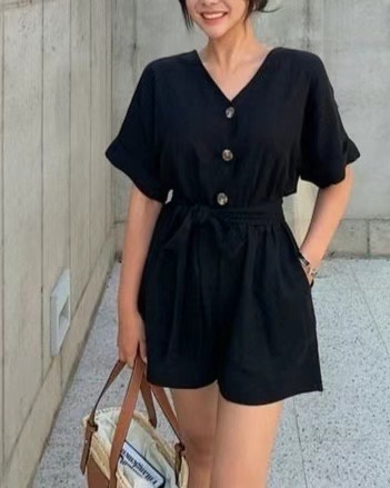 NADA東大門實拍女士新品時尚人氣25春夏真品熱賣職業連體褲NADA連體褲圖色4