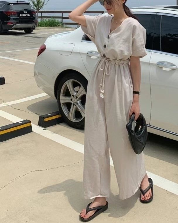 NADA東大門實拍女裝新品推薦時尚熱賣真品人氣職業25春夏連體褲NADA連體褲圖色3