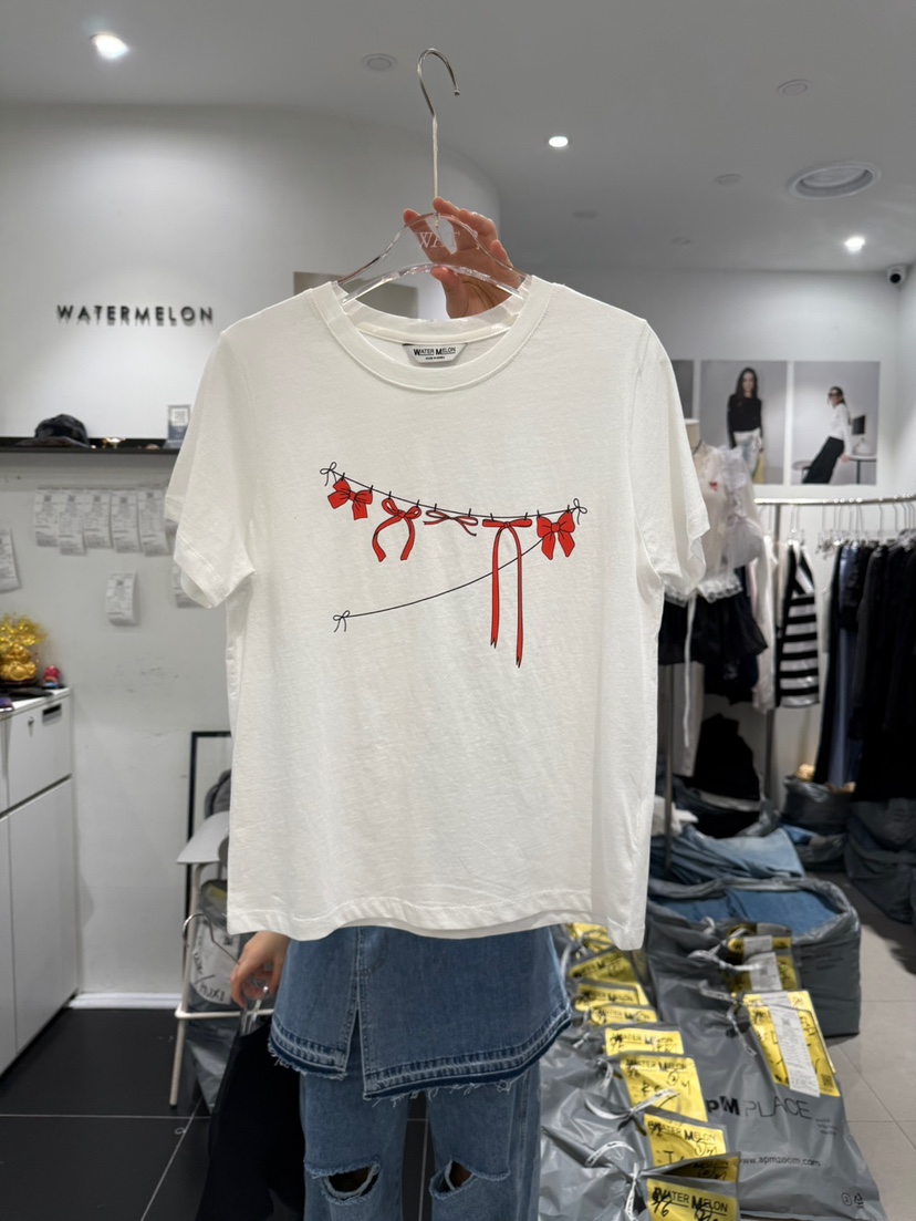 WATERMELON東大門直郵女士新品25春夏時尚推薦休閑人氣熱賣T恤WATERMELONT恤