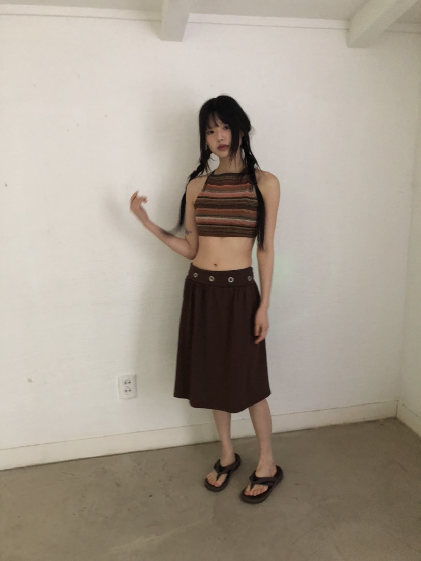 FLASH東大門代購女士新款推薦時尚職業休閑25春夏半身裙中短裙FLASH半身裙/中短裙