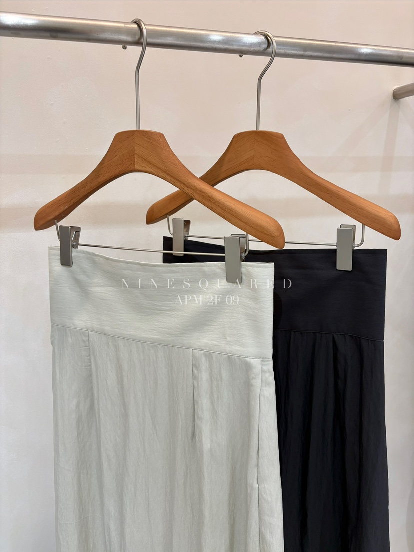 NINESQUARED韓國直郵女裝新品時尚人氣25春夏真品熱賣休閑長裙NINESQUARED長裙