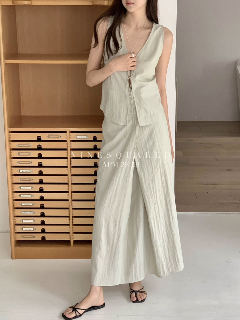 NINESQUARED韓國直郵女裝新品時尚人氣25春夏真品熱賣休閑長裙NINESQUARED長裙