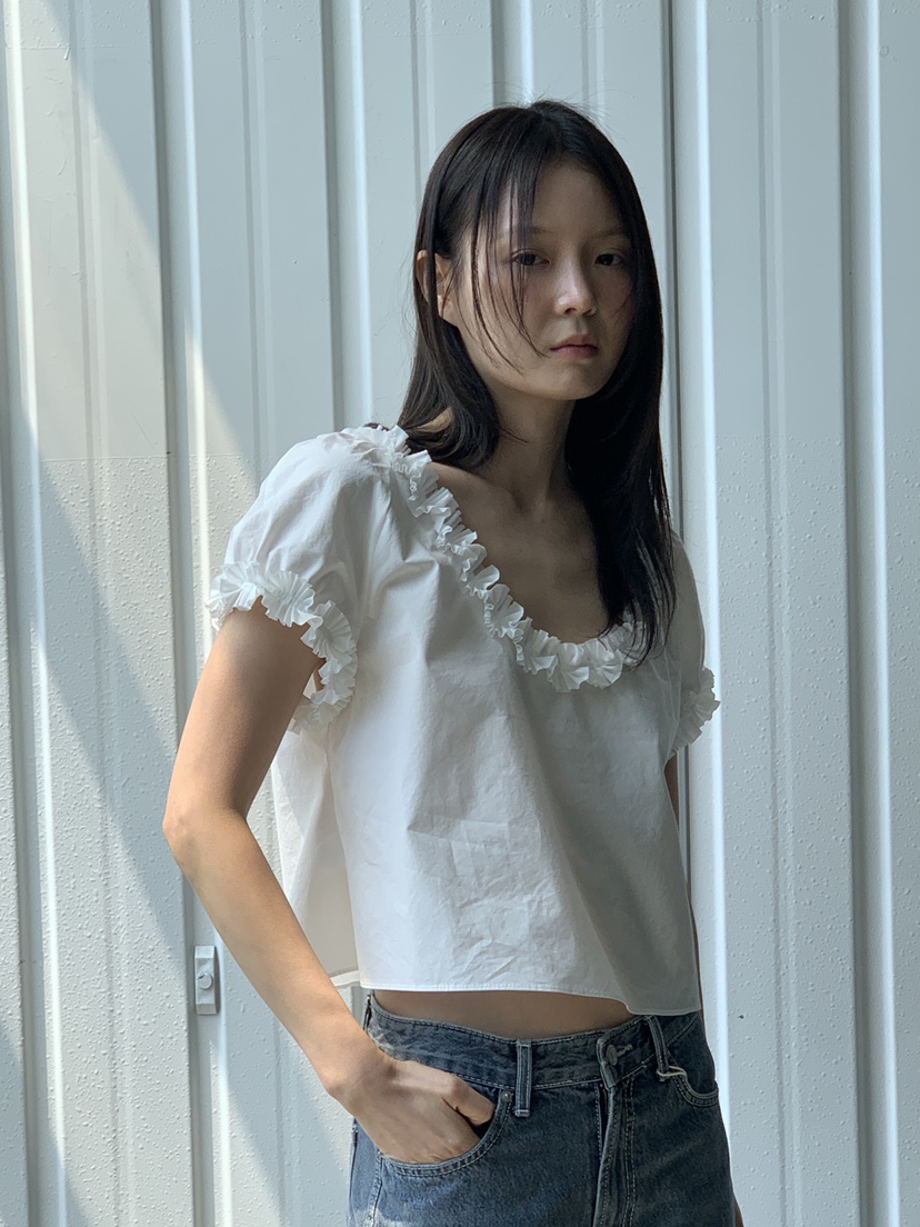 LOGARDEN東大門實拍女士新款25春夏推薦人氣熱賣襯衫蕾絲衫絨LO GARDEN襯衫/蕾絲衫