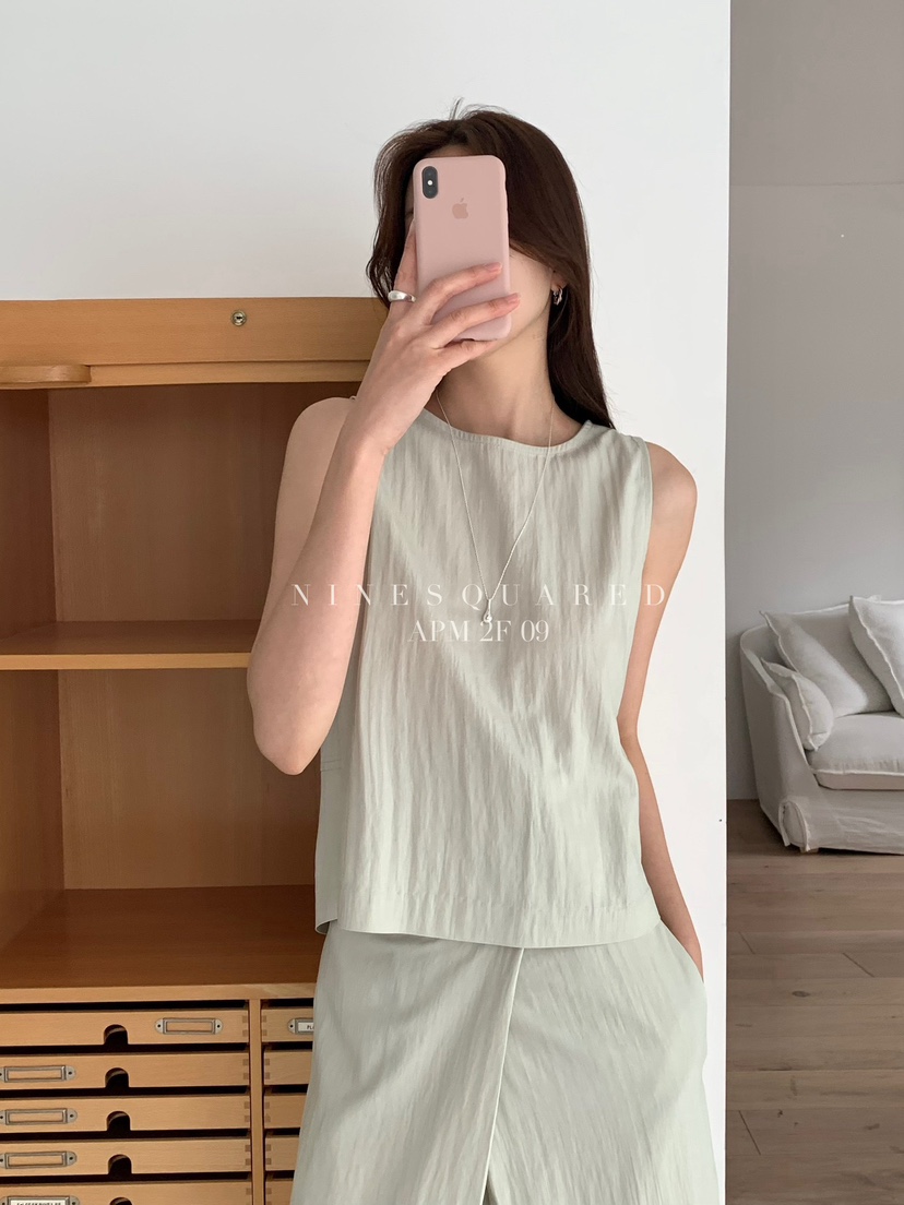 NINESQUARED東大門直郵女士新品人氣25春夏推薦馬甲兩面可穿NINESQUARED馬甲