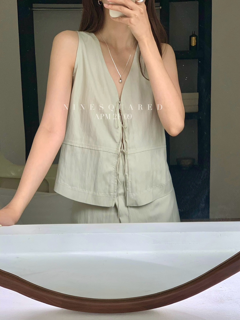 NINESQUARED東大門直郵女士新品人氣25春夏推薦馬甲兩面可穿NINESQUARED馬甲