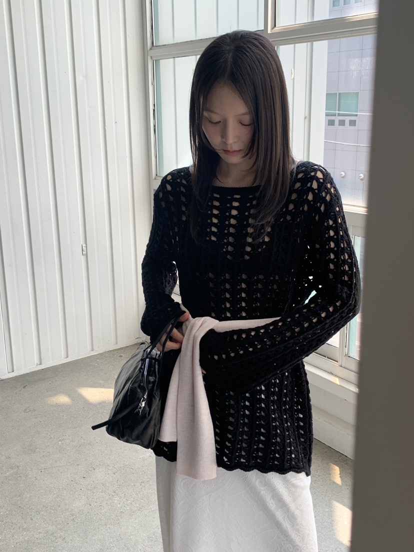 LOGARDEN韓國代購女裝新款時尚休閑真品人氣25春夏熱賣針織衫LO GARDEN針織衫